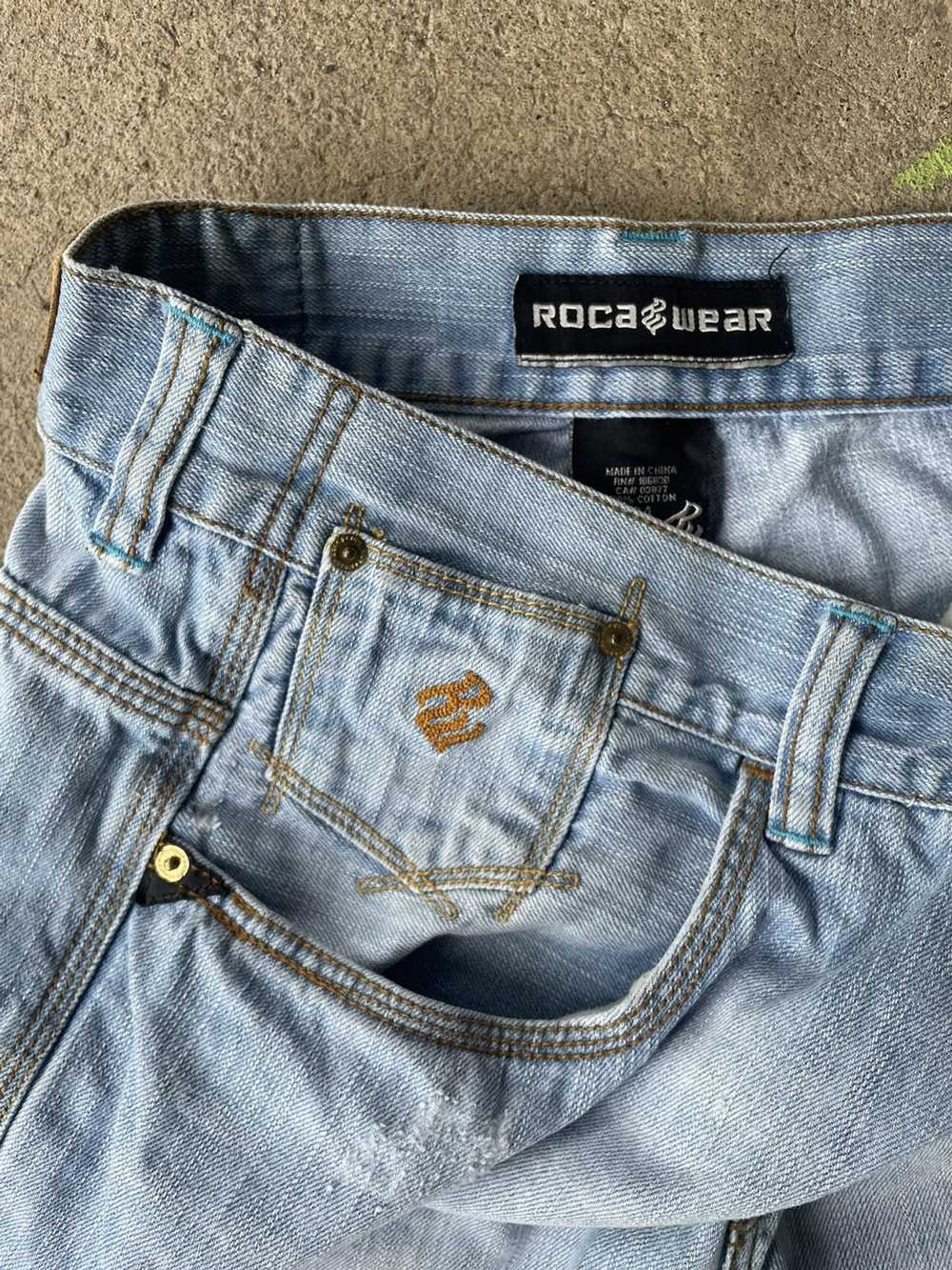 Distressed Denim × Rocawear × Vintage 00's Rocawe… - image 4