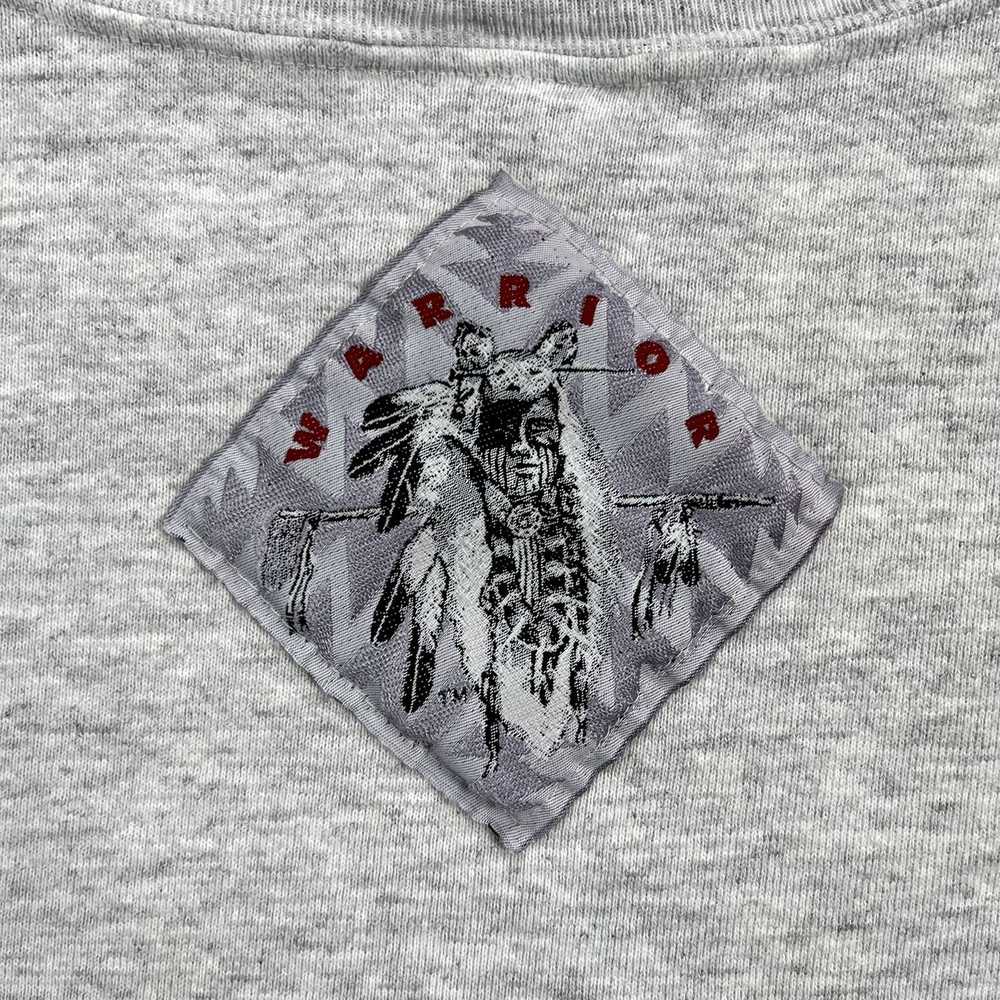 Vintage Vintage Native American Sweatshirt Gray C… - image 6