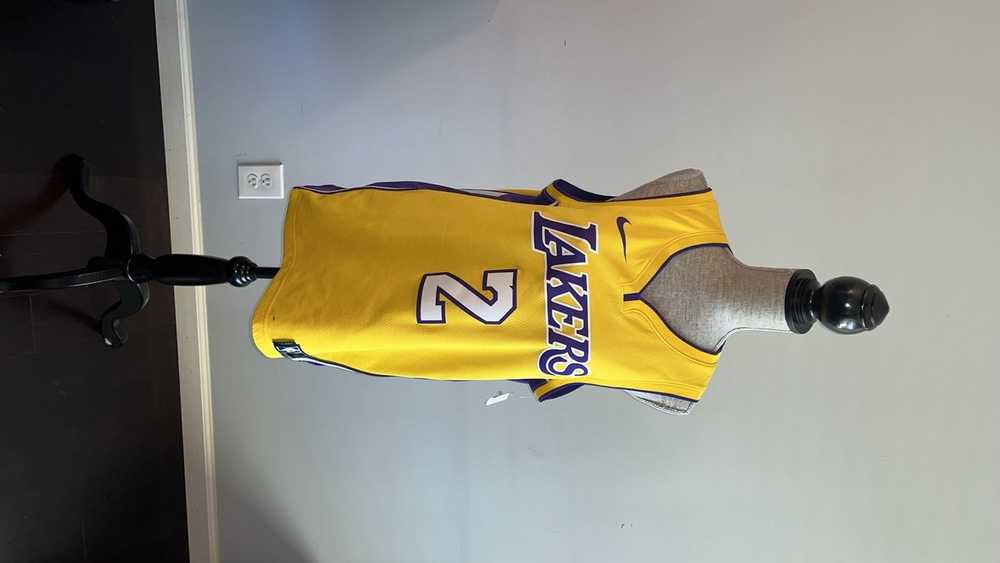 NBA Lakers Dri-Fit # 2 yellow and Purple Jersey. - image 2