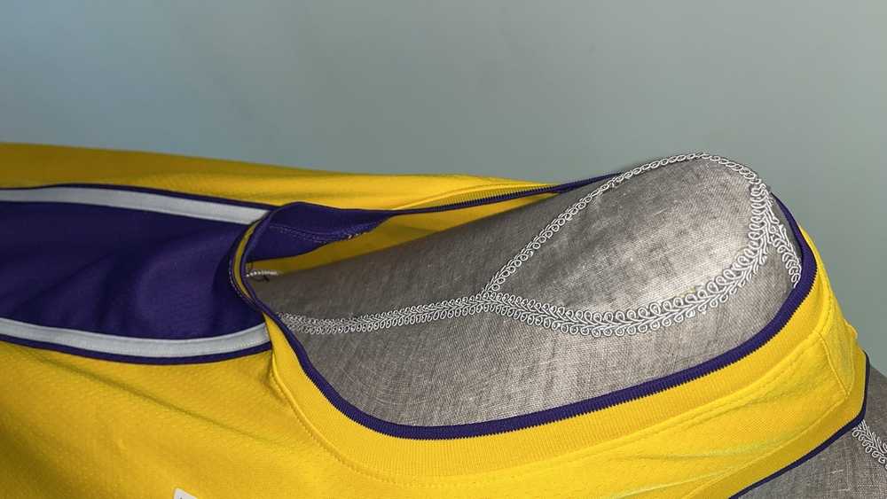 NBA Lakers Dri-Fit # 2 yellow and Purple Jersey. - image 4