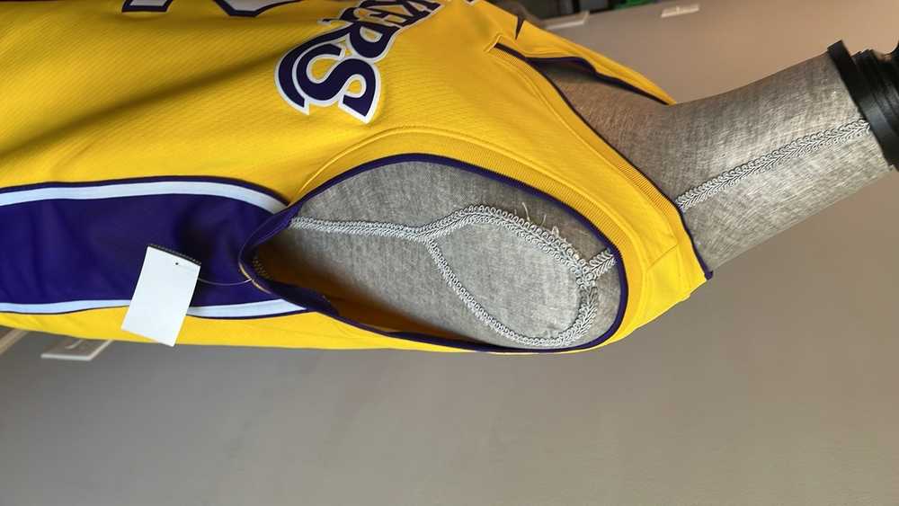 NBA Lakers Dri-Fit # 2 yellow and Purple Jersey. - image 8