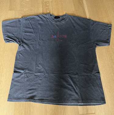 Maskulo Men's Fetish T-Shirt Spandex Shoulder Pads Navy Blue/Black