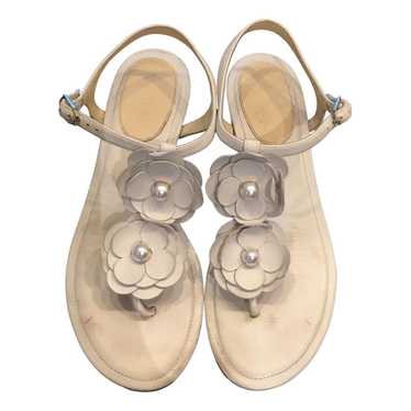 Chanel Slingback leather flip flops - image 1