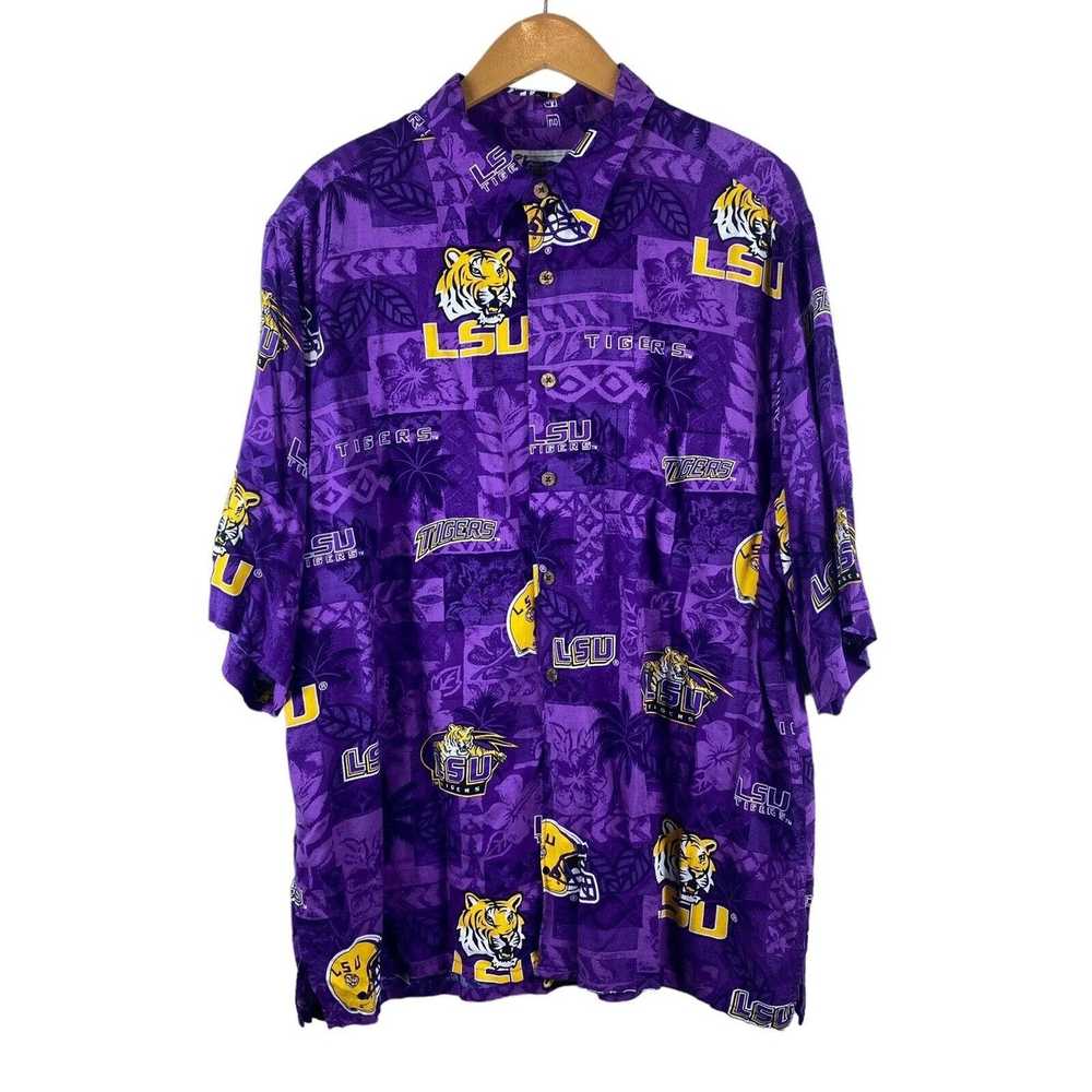 American College × Reyn Spooner Vtg LSU Tigers Me… - image 1