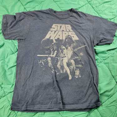 Star Wars Star Wars Adults Medium Gray Short Slee… - image 1