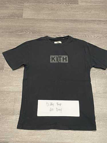 Kith Kith Tonal Box Logo Tee Black/Black Size M Us