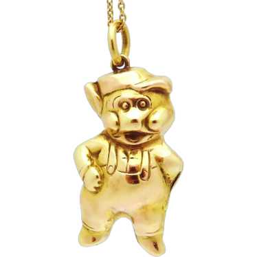 Vintage 9ct. Gold Georg Jensen Whimsical Cartoon C