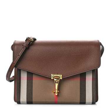 Burberry Brown House Check Bridle Orchard Satchel Black Light brown Leather  Cloth Pony-style calfskin Cloth ref.190093 - Joli Closet