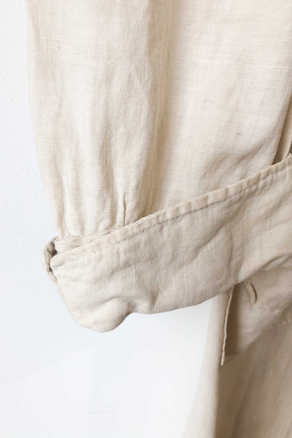 Vintage White Cotton Duster Coat - image 5