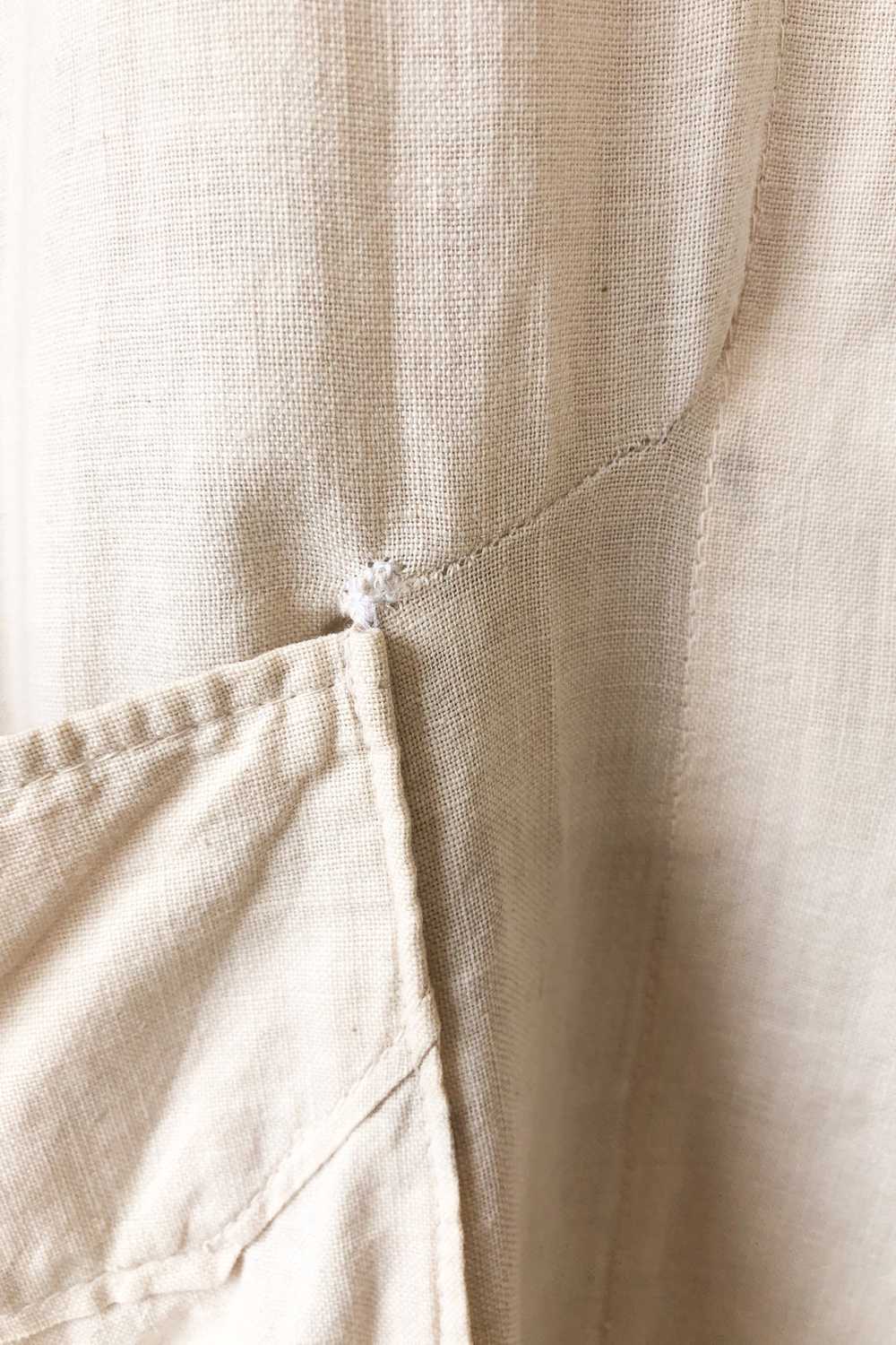 Vintage White Cotton Duster Coat - image 9