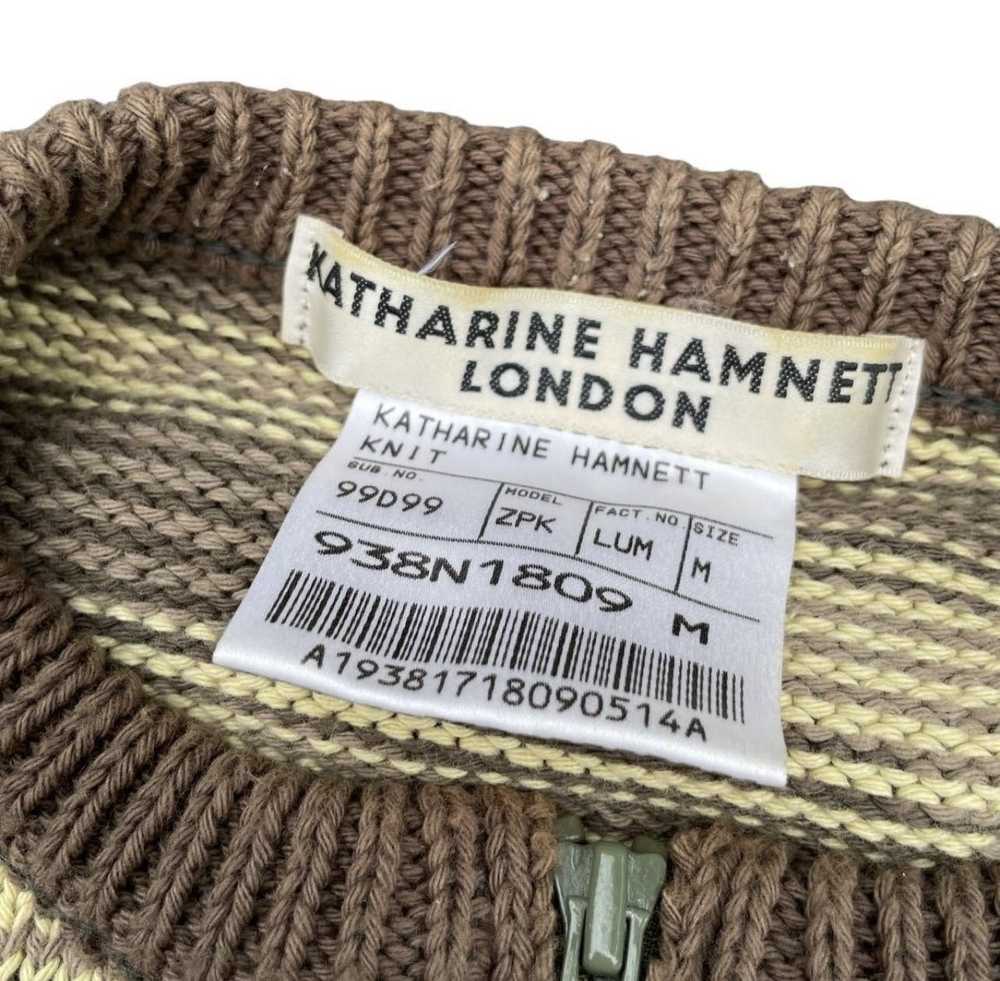 Katharine Hamnett London Knit Zip-Up Sweater - image 3
