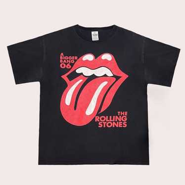 Online Vintage Rare Y2K Rolling stones A Bigger Bang Band Tour Tee 2005 music shirt