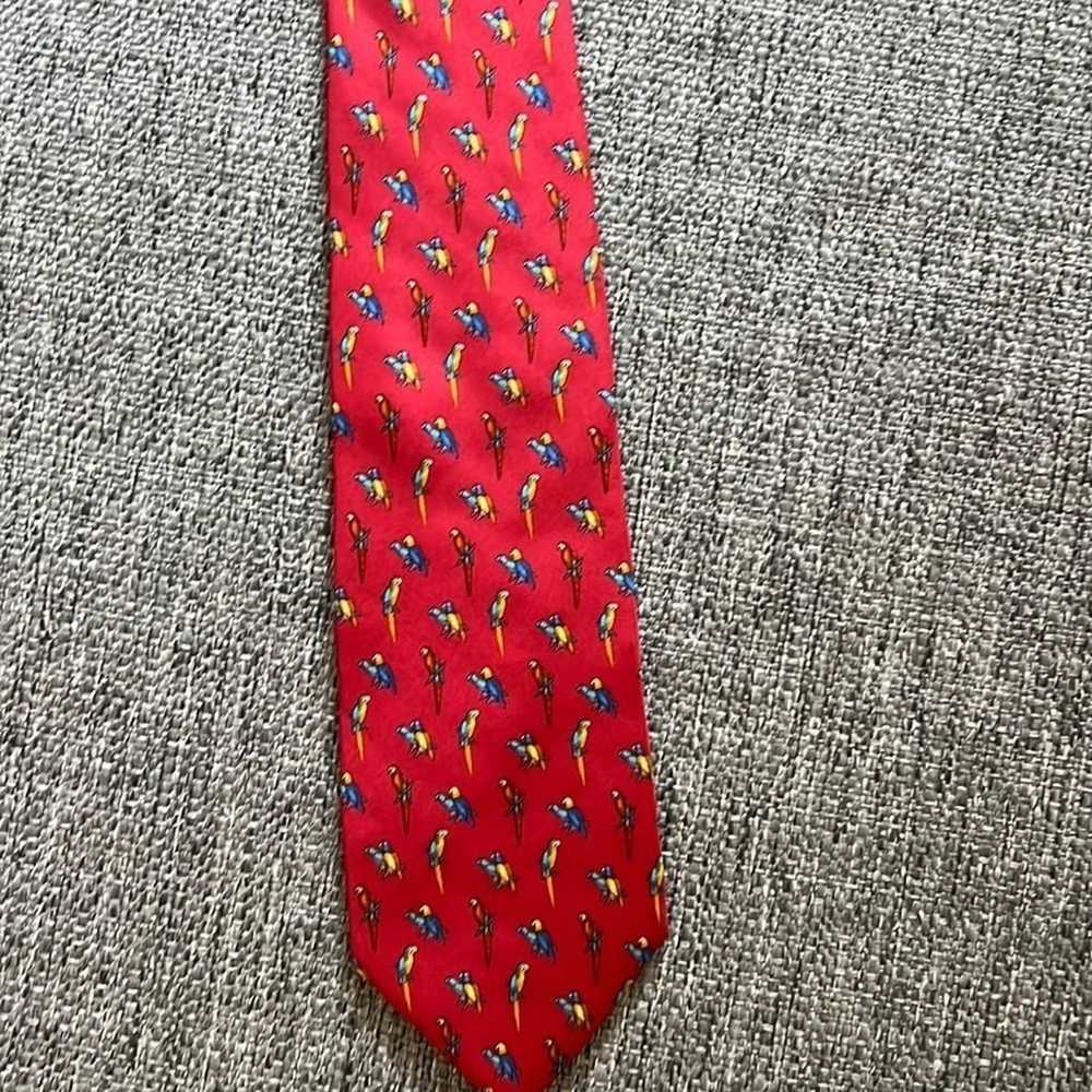 Brooks Brothers Brooks Brothers Mens Tie - Parrots - image 2