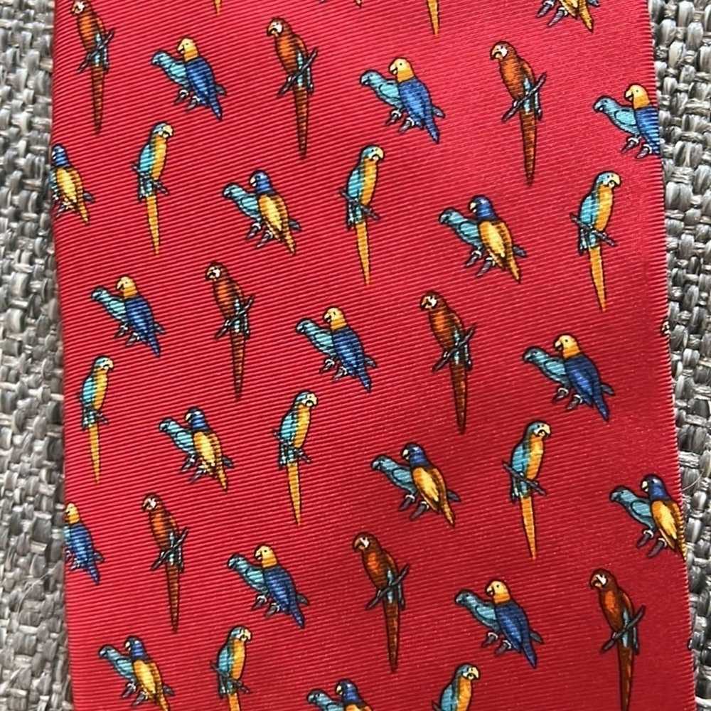 Brooks Brothers Brooks Brothers Mens Tie - Parrots - image 3