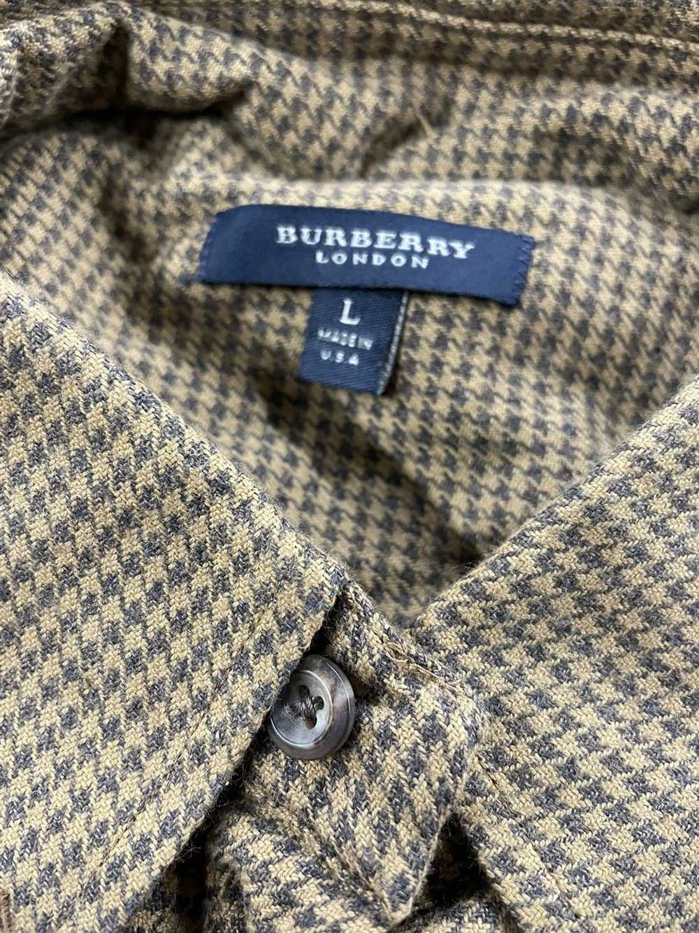 Vintage Vintage Flannel 1990s Burberry Houndstoot… - image 4