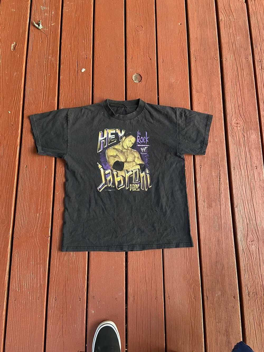 Vintage × Wwf Vintage Wwf the rock t shirt - image 1