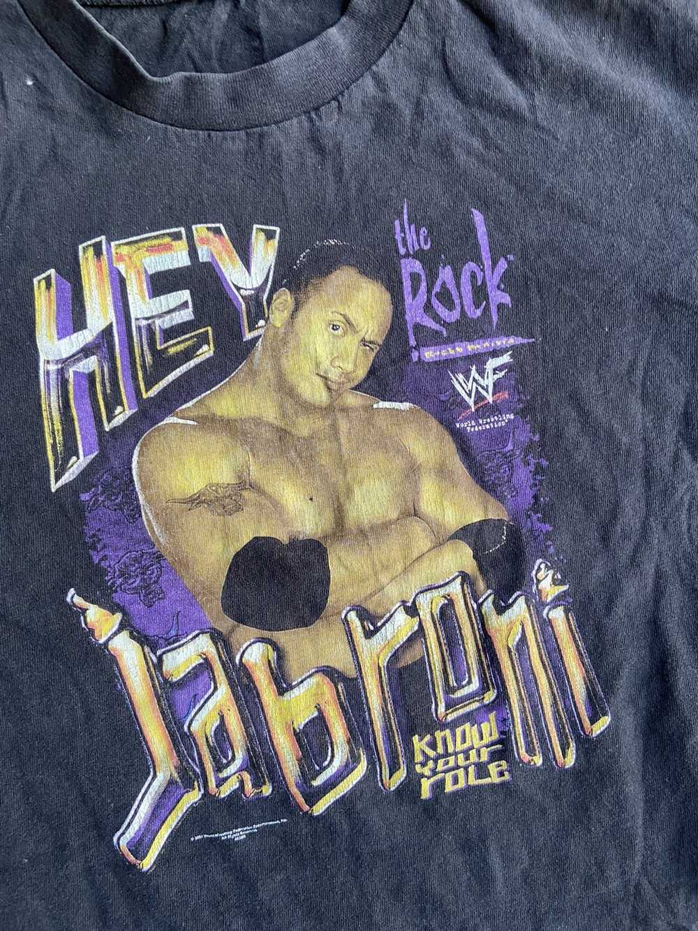 Vintage × Wwf Vintage Wwf the rock t shirt - image 2