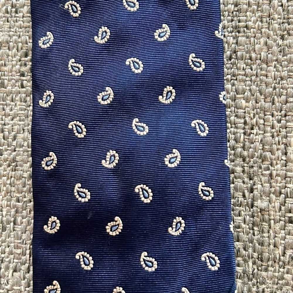 Breuer Mens Luxury Silk Tie - Blue - Made in Ital… - image 2