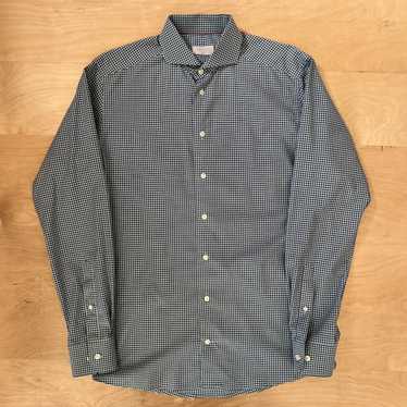 Eton × Sportswear Eton Dress Shirt 16 Blue Teal C… - image 1