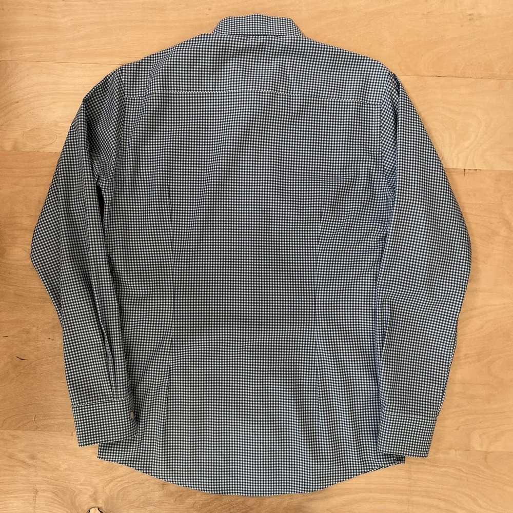 Eton × Sportswear Eton Dress Shirt 16 Blue Teal C… - image 5