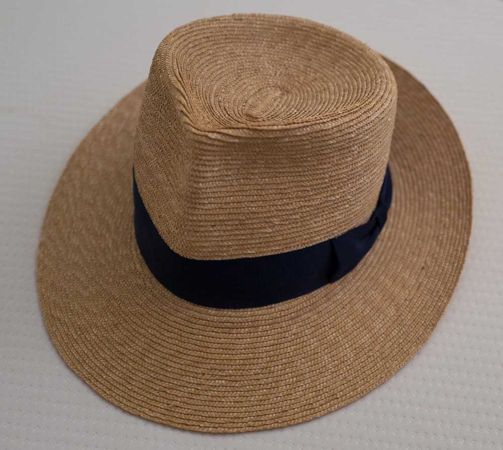 Other Anthony Peto PANAMA fedora straw hat size 59 - image 2