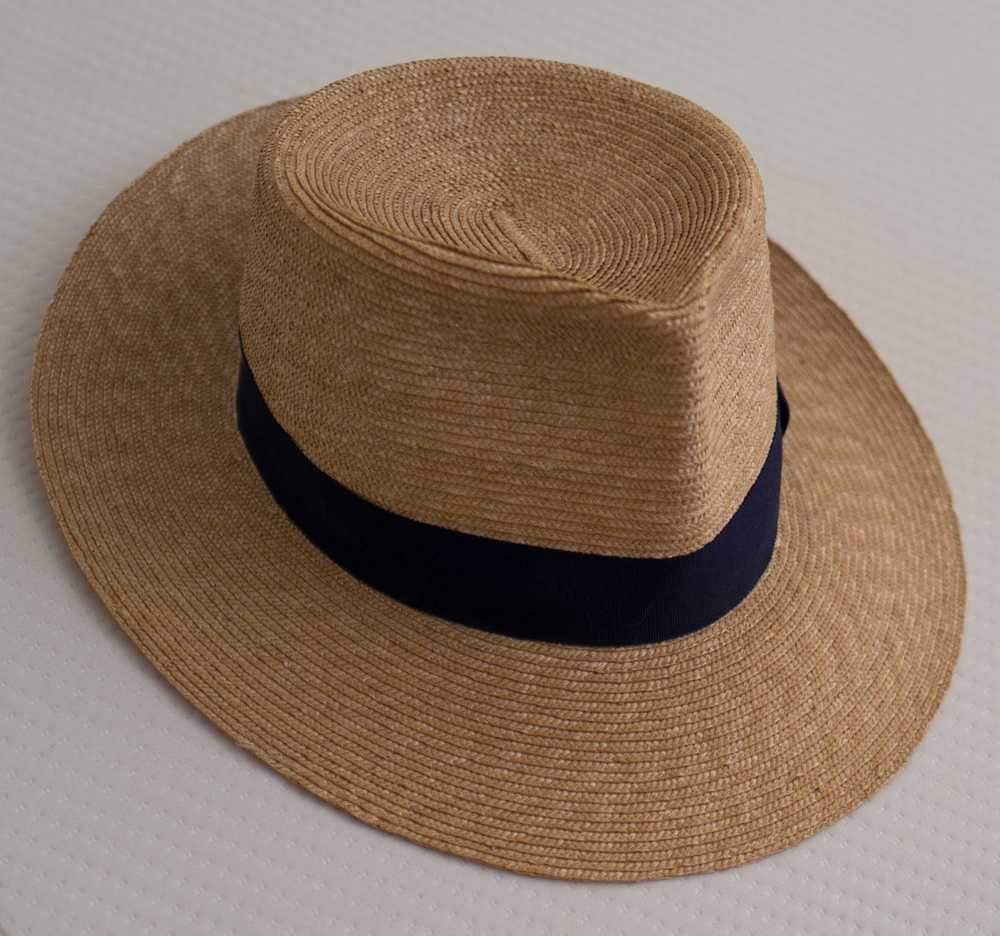 Other Anthony Peto PANAMA fedora straw hat size 59 - image 3