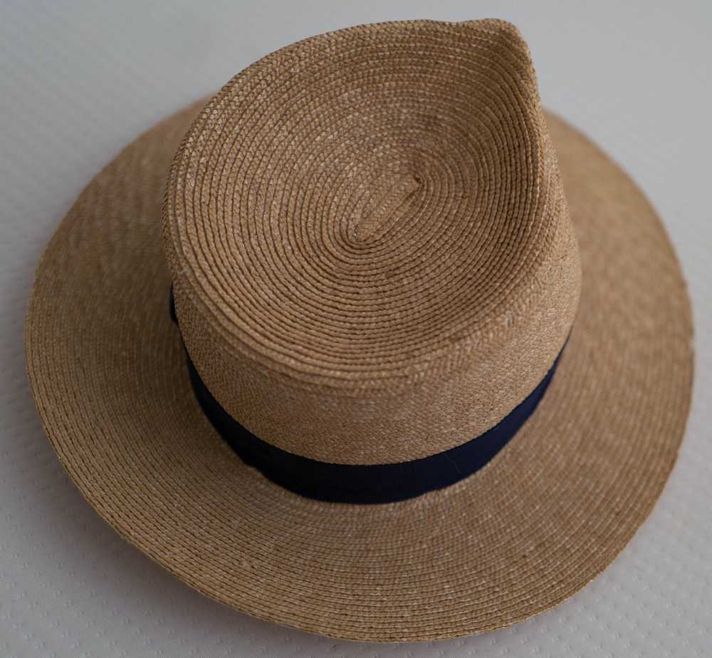 Other Anthony Peto PANAMA fedora straw hat size 59 - image 4