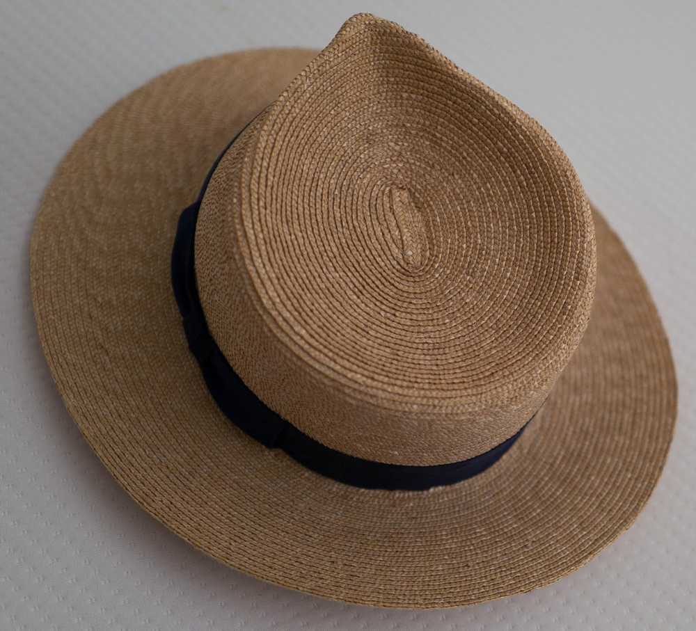 Other Anthony Peto PANAMA fedora straw hat size 59 - image 5