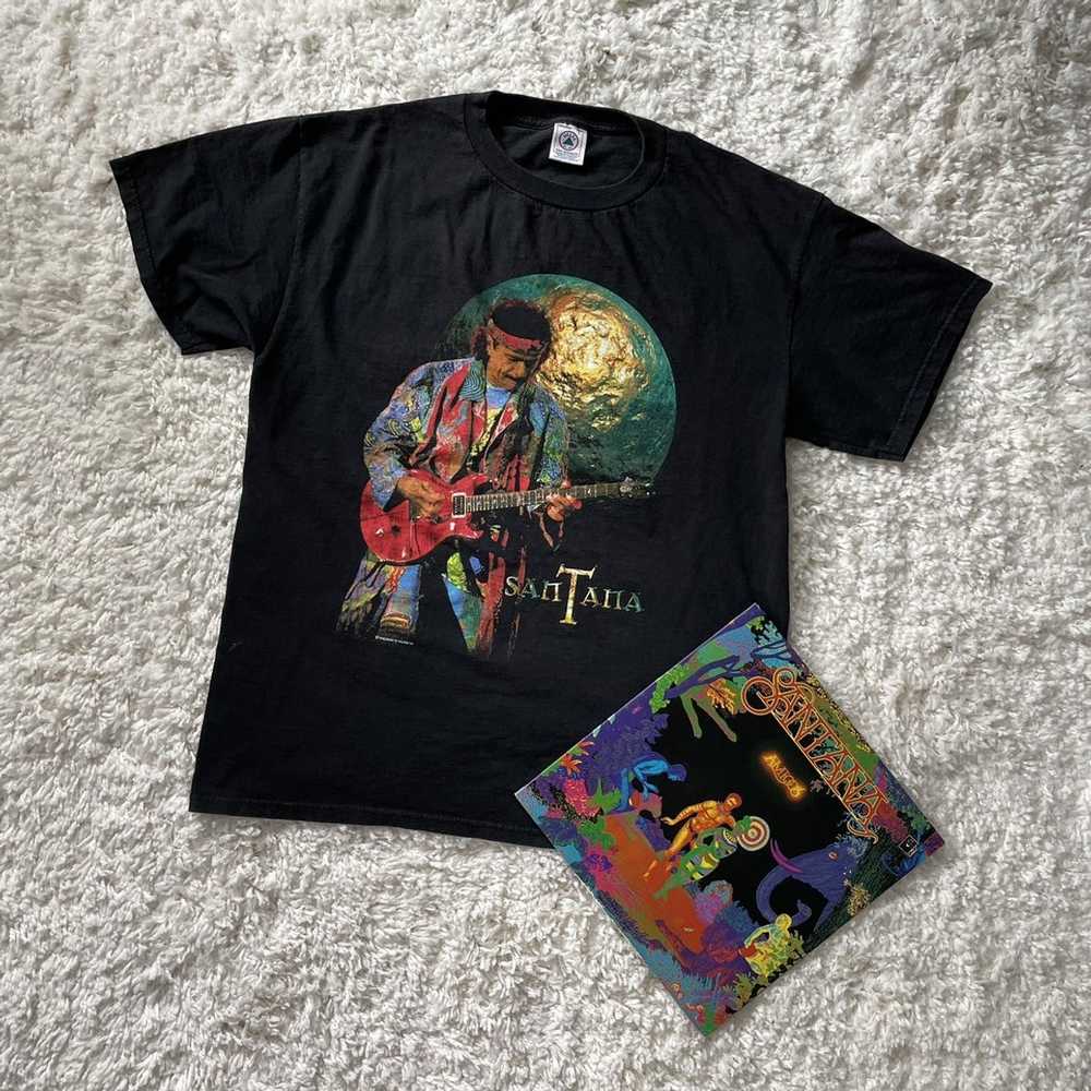 Band Tees × Vintage Vintage 1998 Carlos Santana L… - image 1