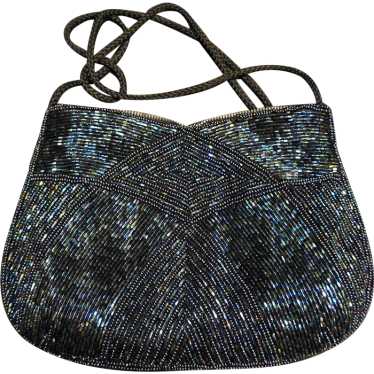 ADG Fashion Imports Midnight Blue Beaded Evening B