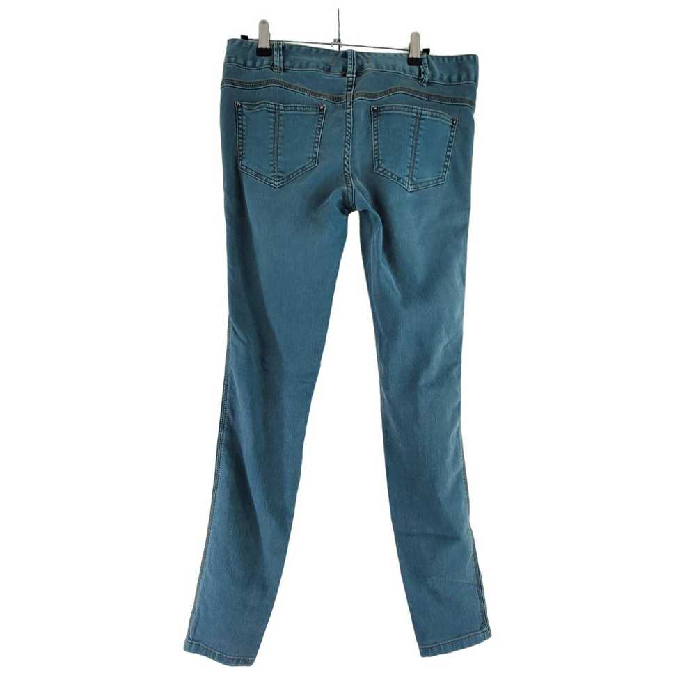 Free People Free People Sz 28 Midrise Teal Skinny… - image 2