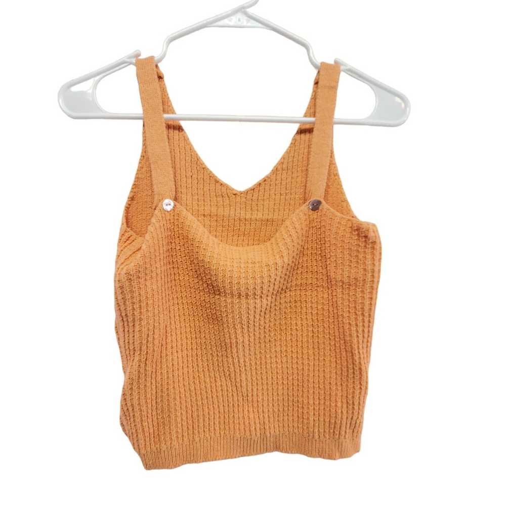 Other Vintage Maurices Y2K Orange Braided Knit V-… - image 2