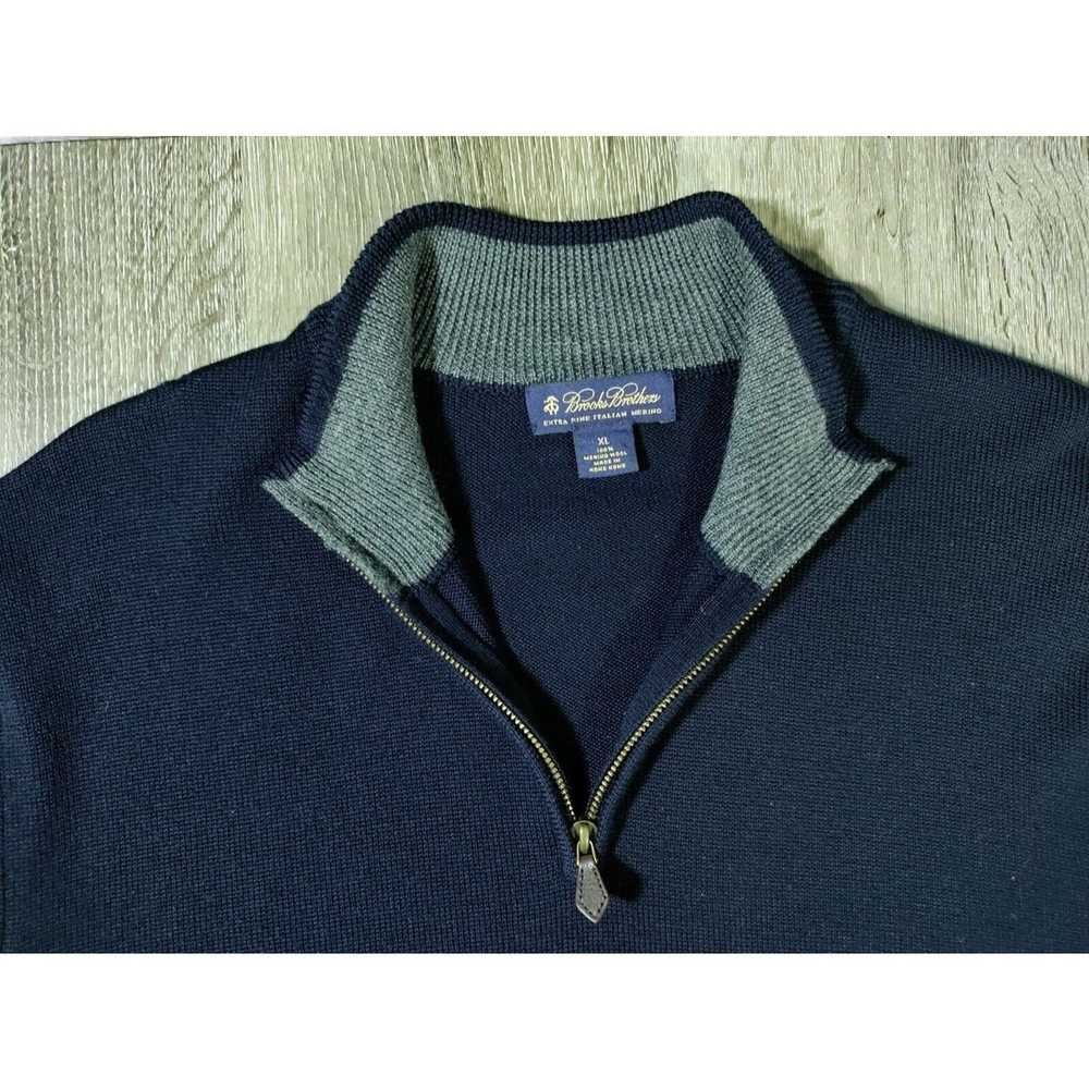 Brooks Brothers Brooks Brothers Sweater XL 1/4 Zi… - image 3