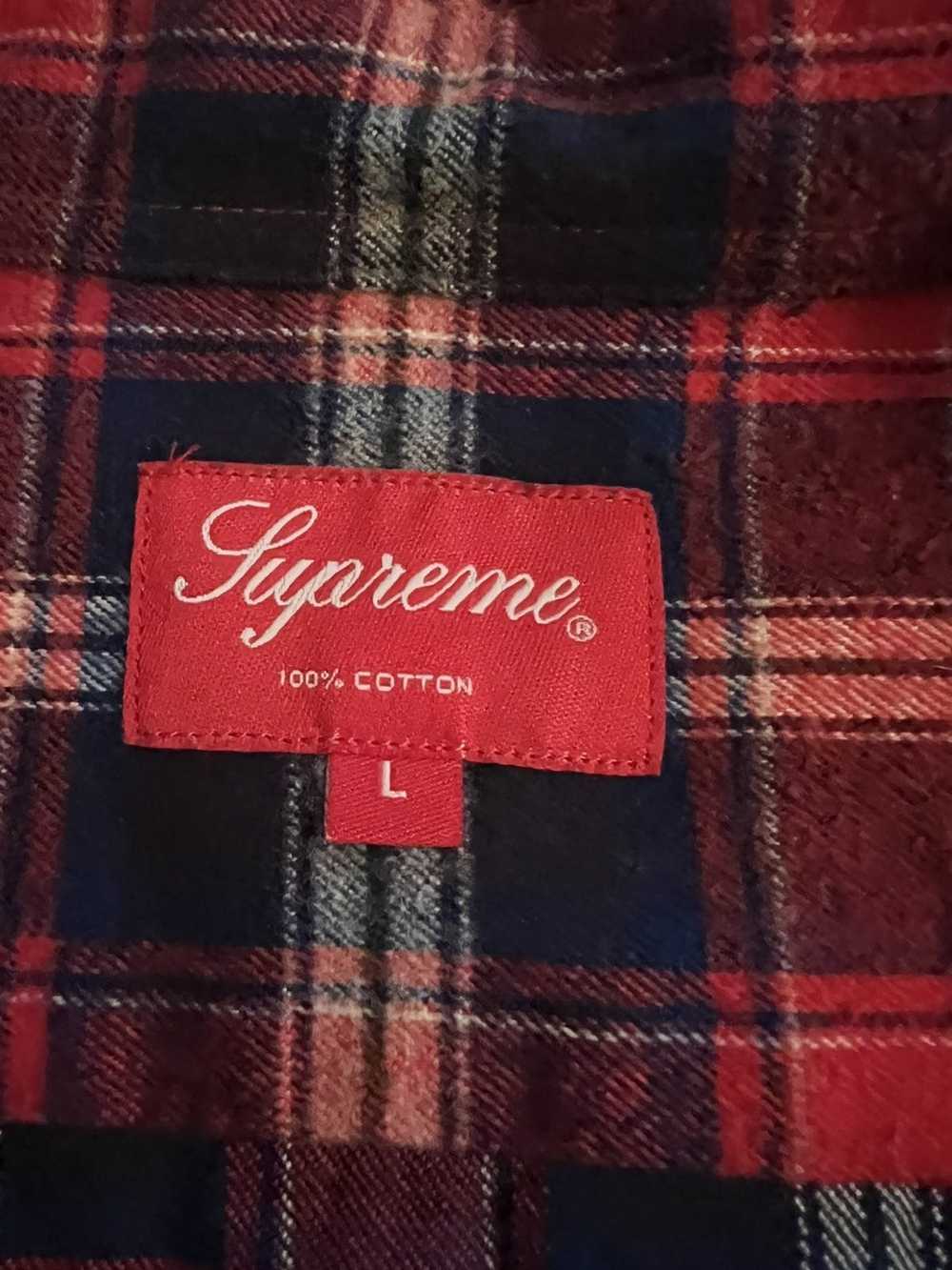 Supreme Supreme plaid red and blue flannel - image 3