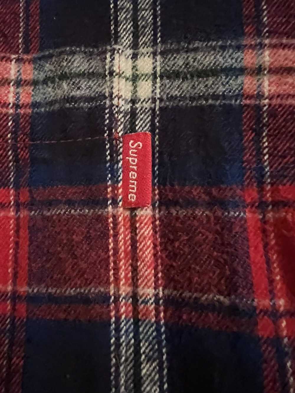 Supreme Supreme plaid red and blue flannel - image 4