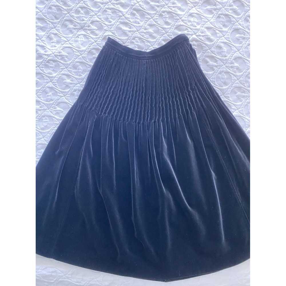 Yves Saint Laurent Velvet mid-length skirt - image 3