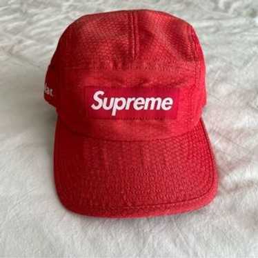 Red Supreme Camp Cap Side Logo - Gem