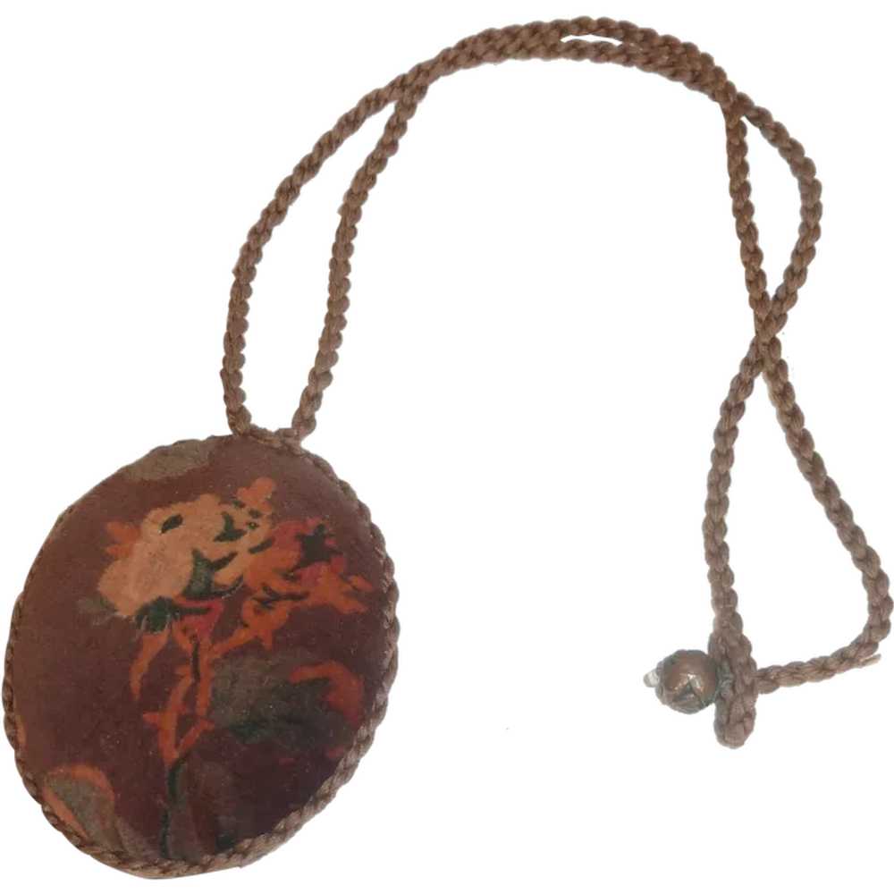 Unusual Cloth Pendant Necklace - image 1