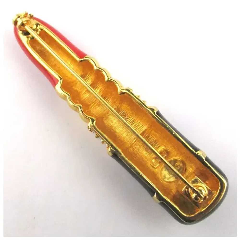 KJL KENNETH J. LANE Enamel and Crystal Large Lips… - image 8