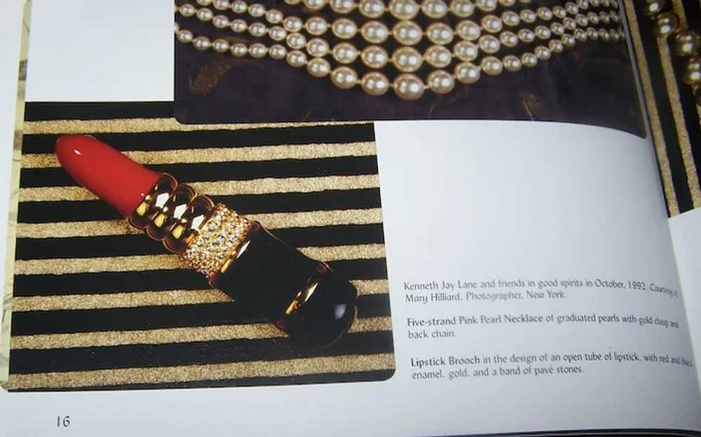 KJL KENNETH J. LANE Enamel and Crystal Large Lips… - image 9