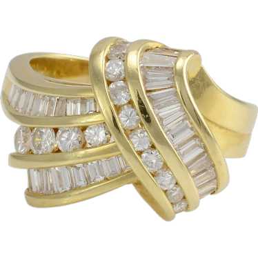 Vintage VS Clarity Diamond 14K YG Filigree Ring 1.9GM .13CT Size 5 1/2