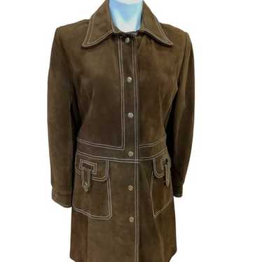 美品 RRL 1960S VINTAGE SUEDE-TRIM COAT S1 Vintage 1960s suede coat - Gem