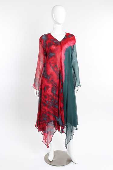 Carole Dolighan Silk Tie Dye Dress