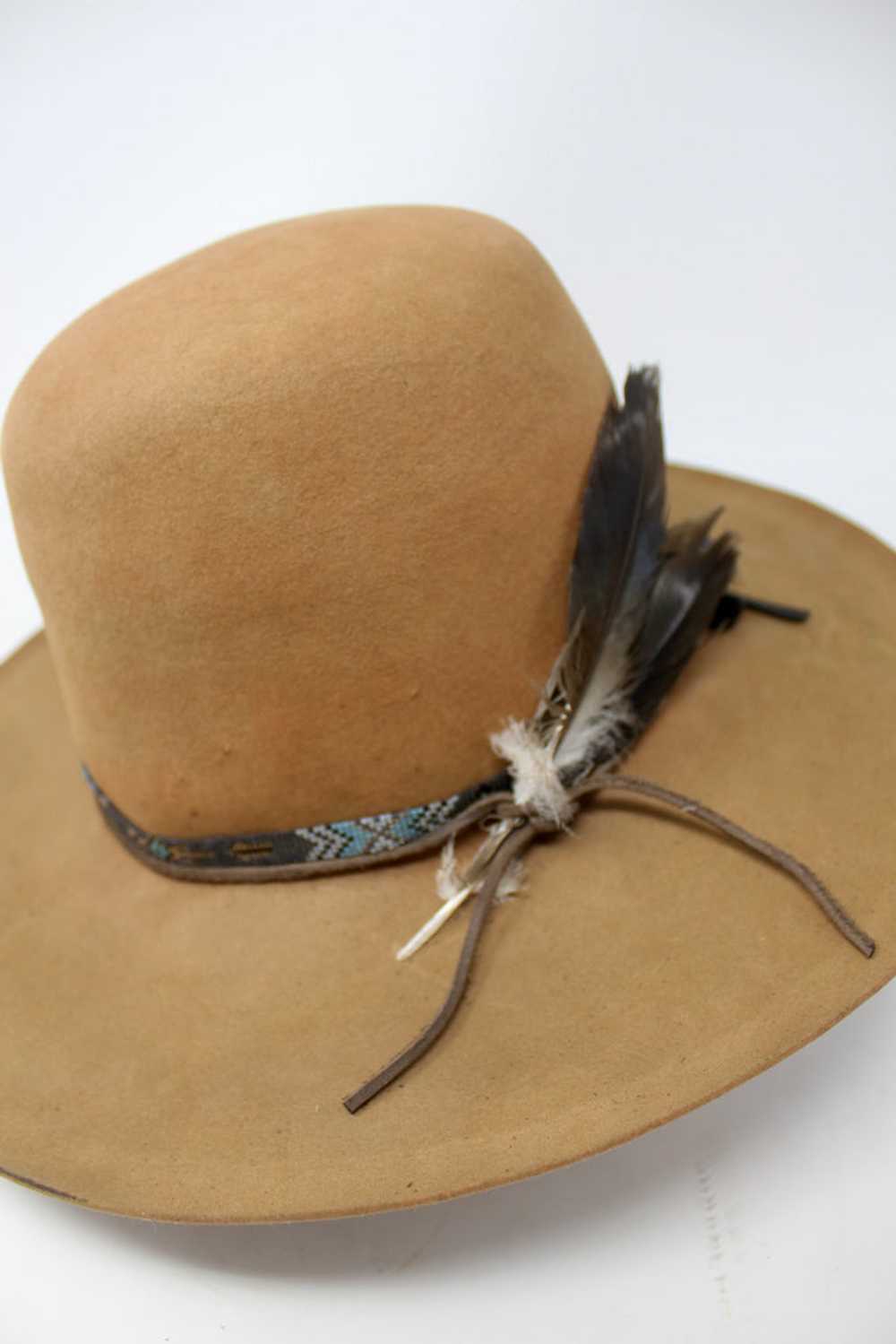 Handmade Lone Hawk "Cree Mountain" Hat Size 7 Han… - image 1