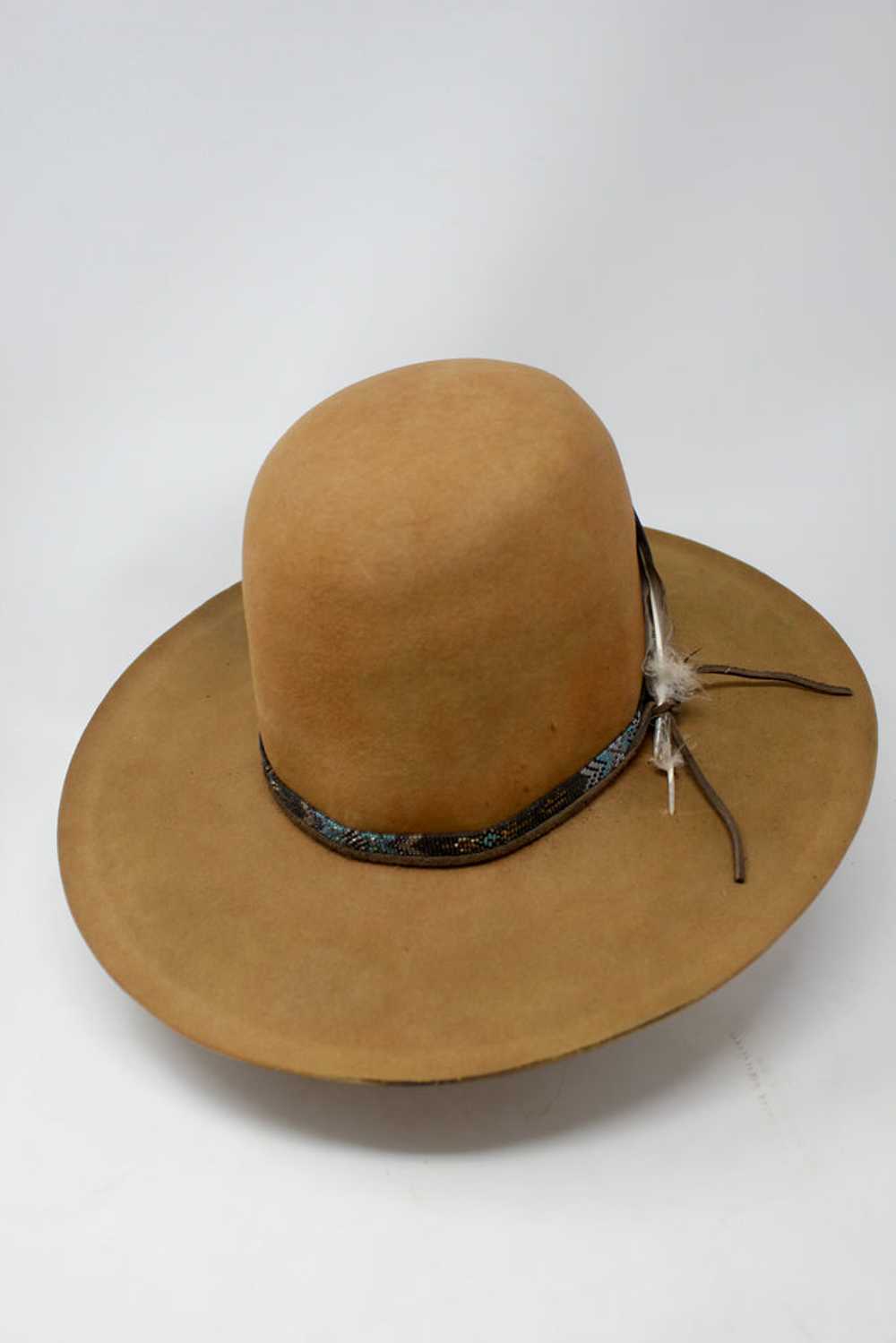 Handmade Lone Hawk "Cree Mountain" Hat Size 7 Han… - image 3
