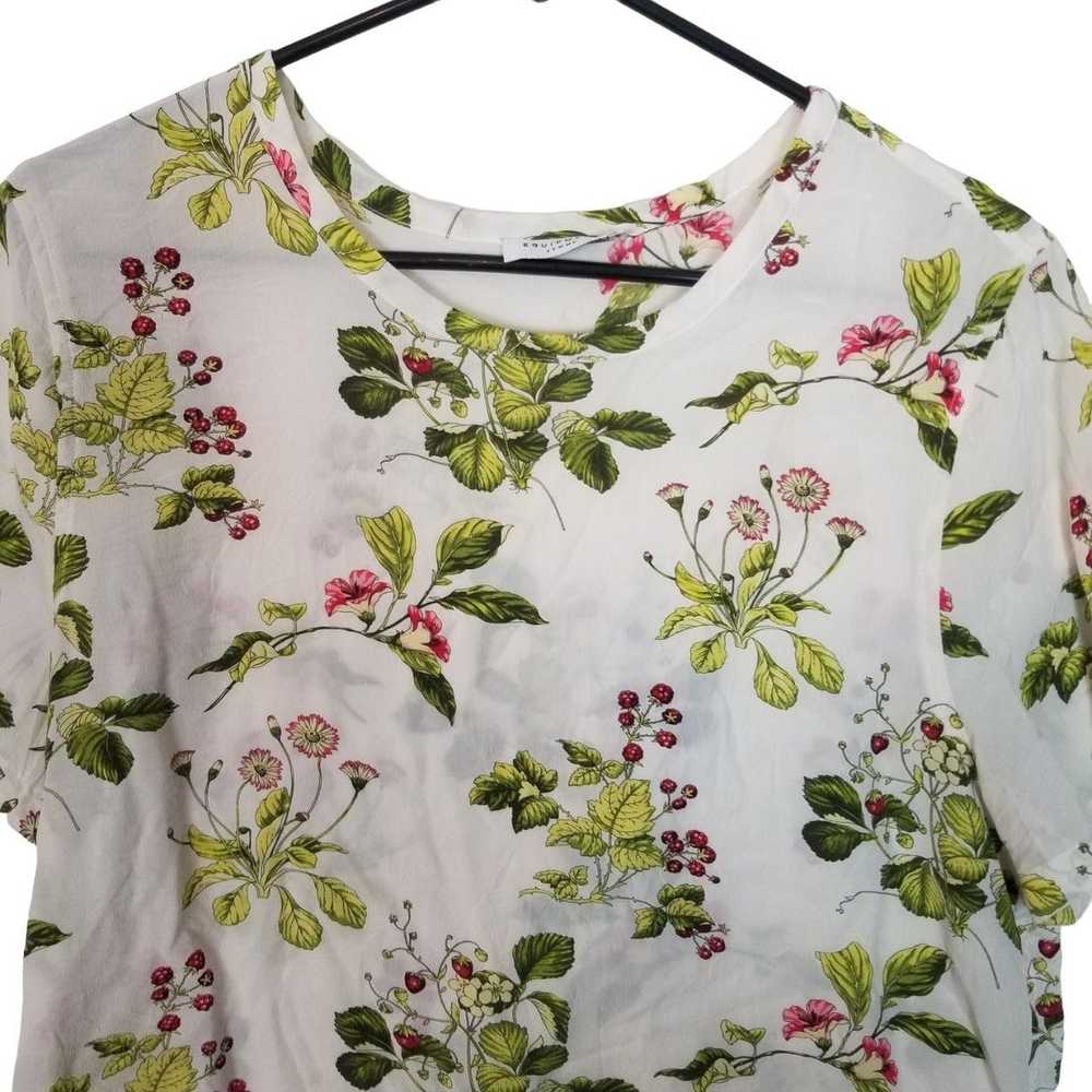 Other Equipment Femme Womens M White Floral Print… - image 2