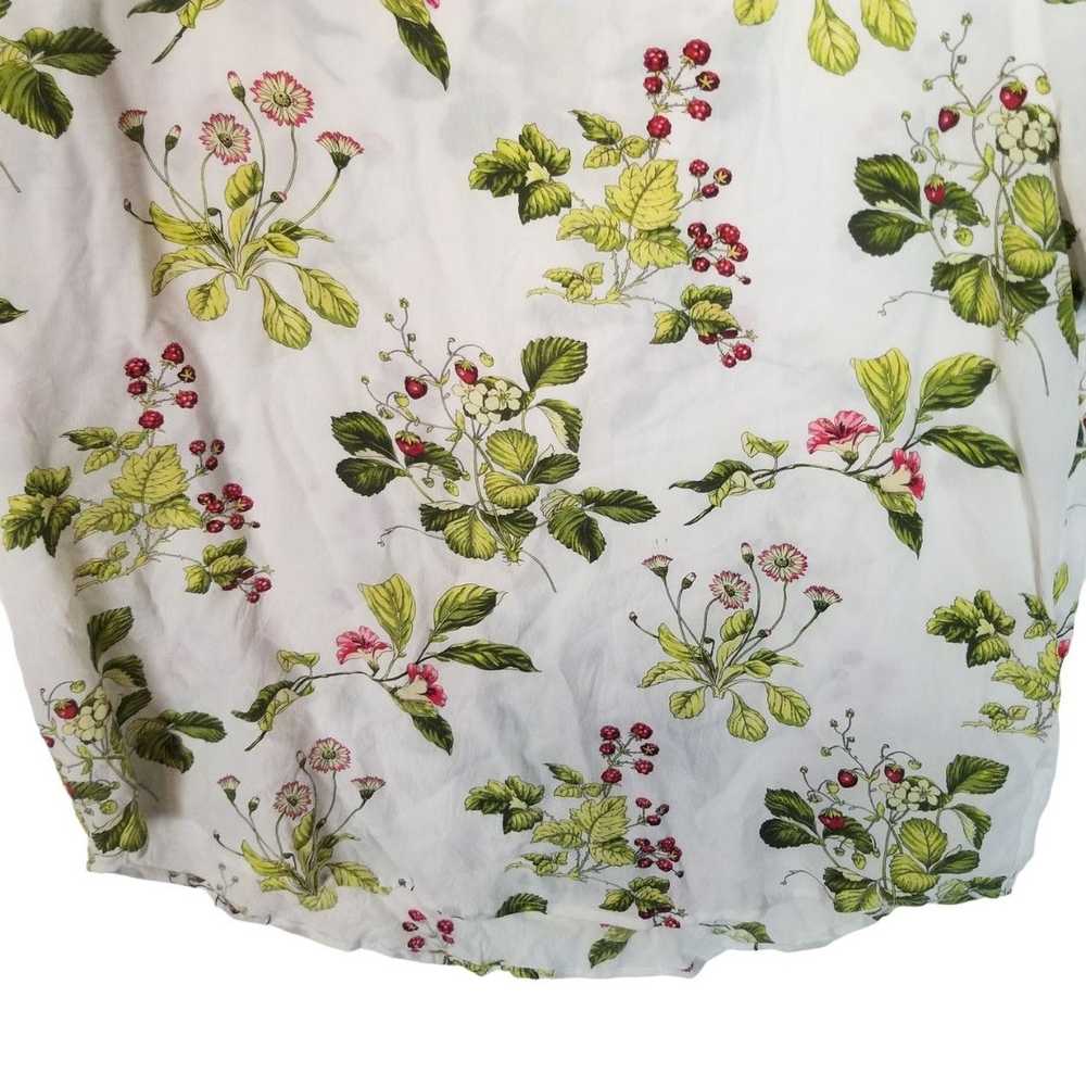 Other Equipment Femme Womens M White Floral Print… - image 3