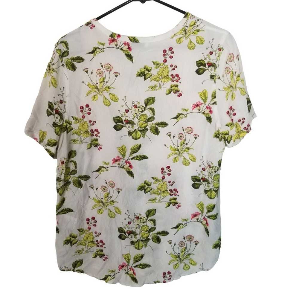 Other Equipment Femme Womens M White Floral Print… - image 7