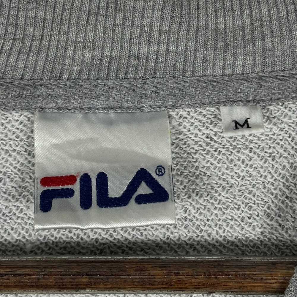 Fila Vintage Fila Sweatshirt Crewneck Grey Big Lo… - image 5