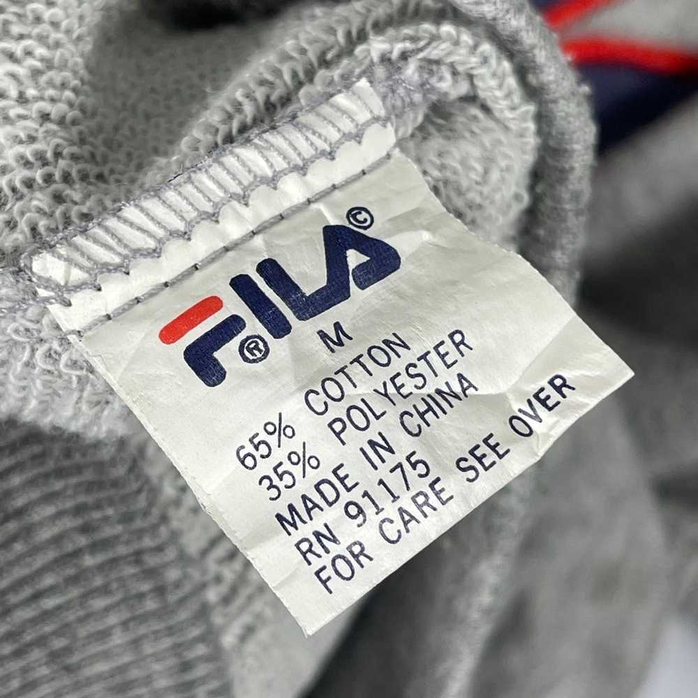 Fila Vintage Fila Sweatshirt Crewneck Grey Big Lo… - image 6